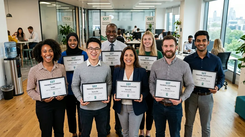 Remise des certificats SST aux stagiaires à Montmorot